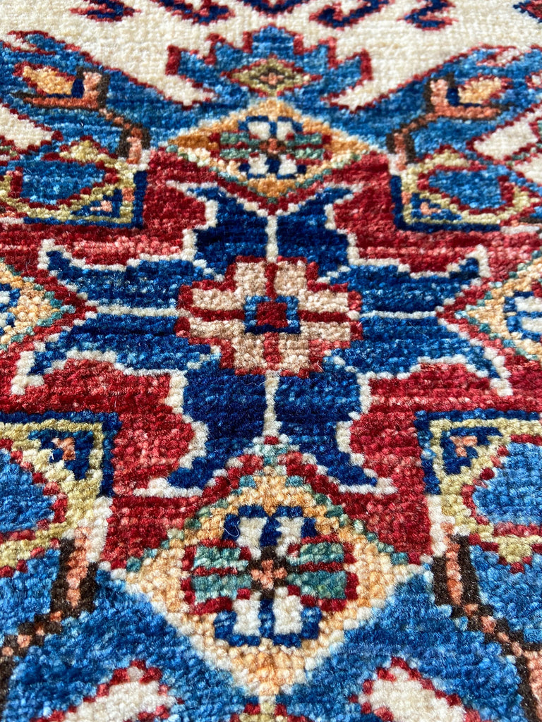 2'x2'9" Kazak Hand Knotted
