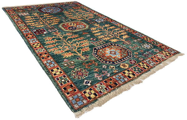 2'x3'1" Kazak Hand Knotted