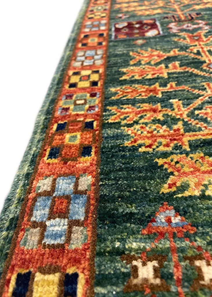 2'x3'1" Kazak Hand Knotted