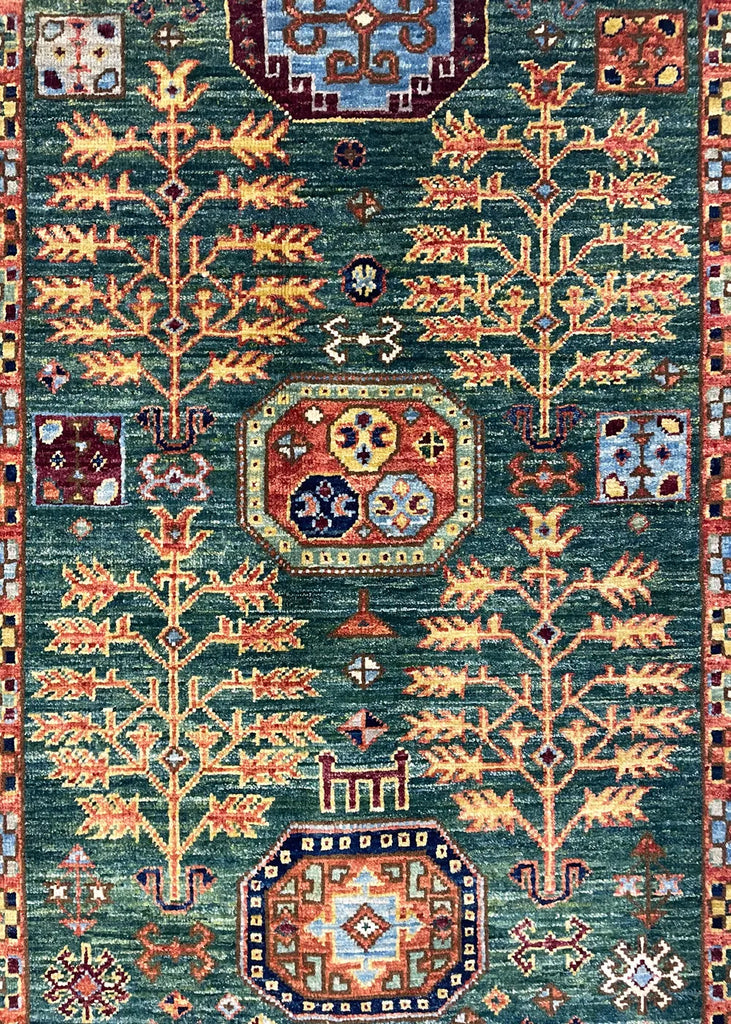 2'x3'1" Kazak Hand Knotted