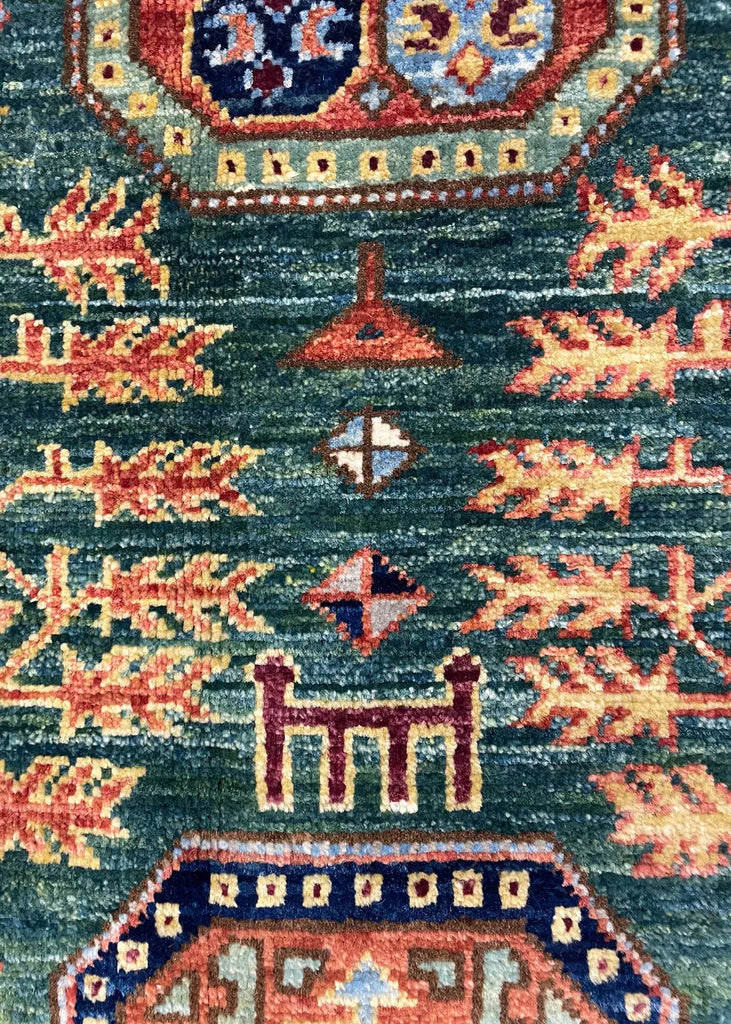 2'x3'1" Kazak Hand Knotted