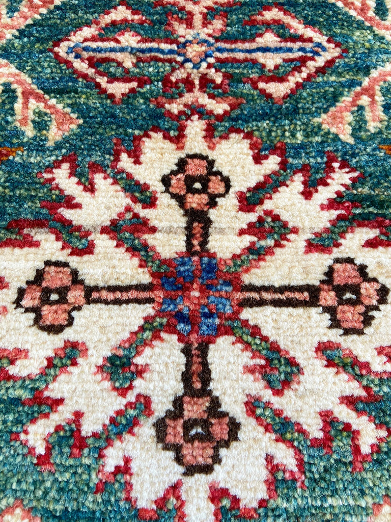 2x3'2" Kazak Hand Knotted