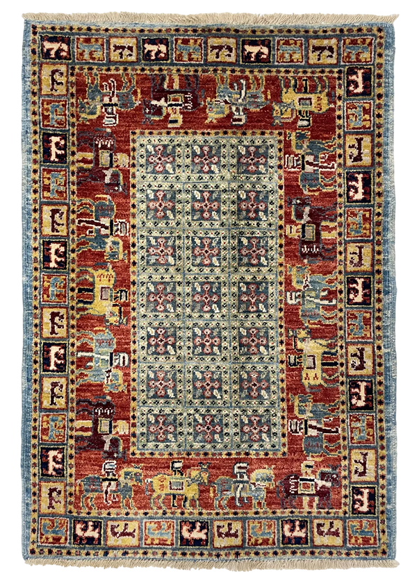 2'x3' Pazryk Hand Knotted