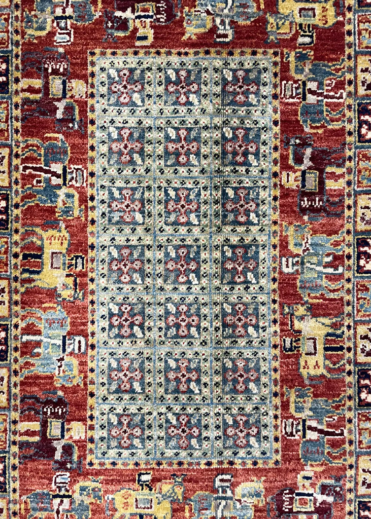 2'x3' Pazryk Hand Knotted