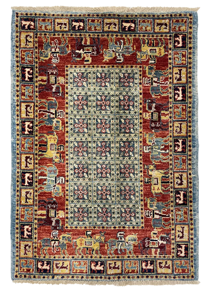 2'x3' Pazryk Hand Knotted