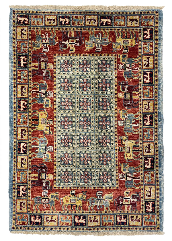 2'x3' Pazryk Hand Knotted