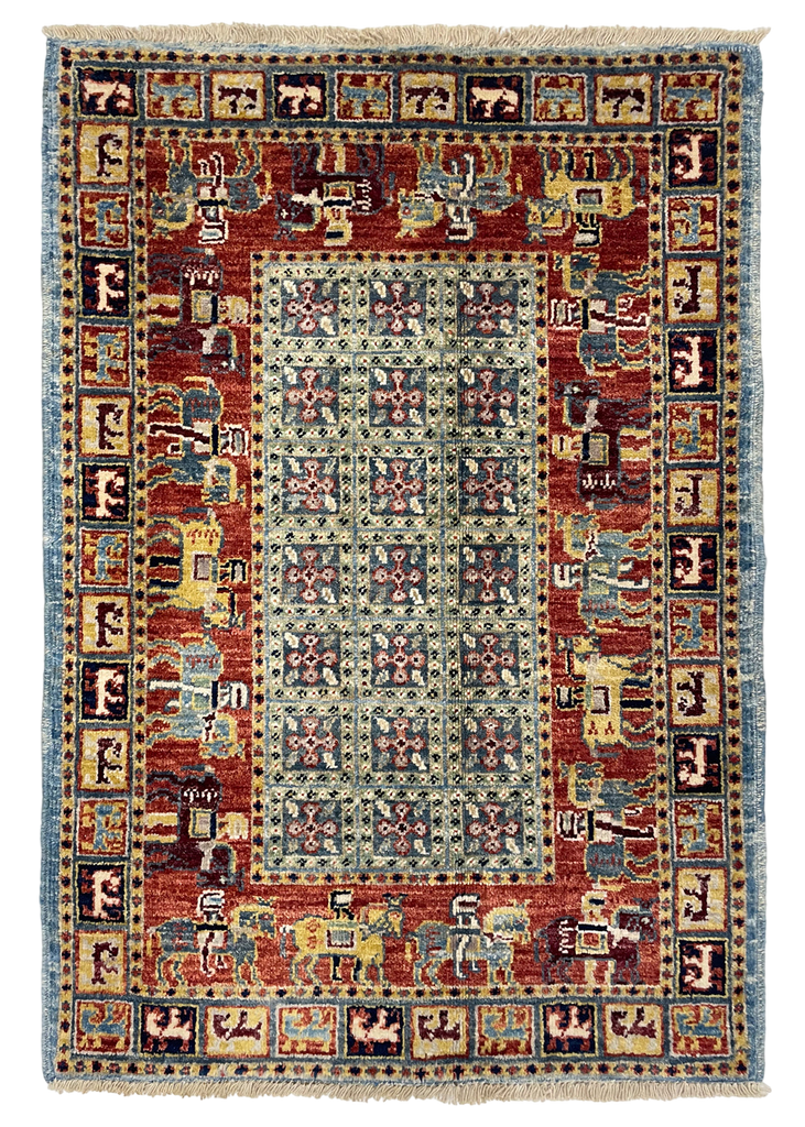 2'x3' Pazryk Hand Knotted