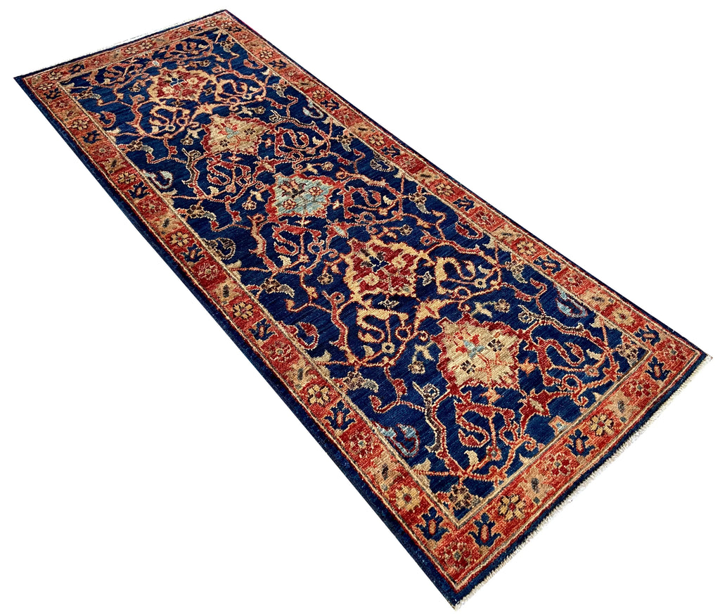 2x4'11" Afghan-Tabriz Hand Knotted