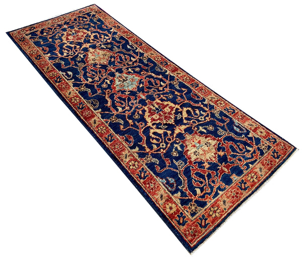2x4'11" Afghan-Tabriz Hand Knotted