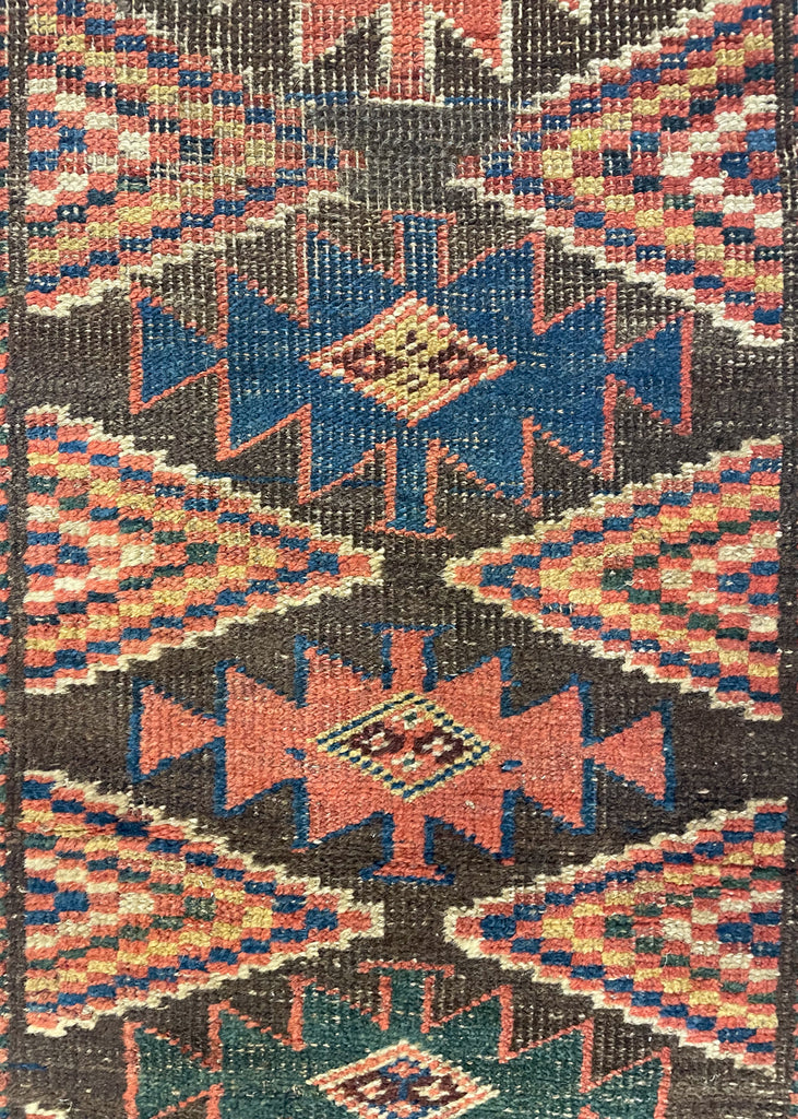 2'x5' Kurdish Bidjar Hand Knotted