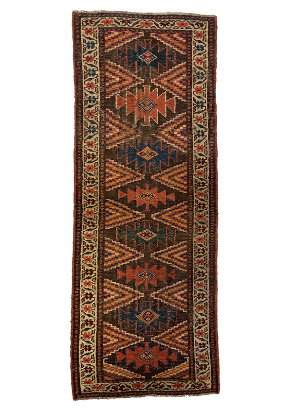2'x5' Kurdish Bidjar Hand Knotted