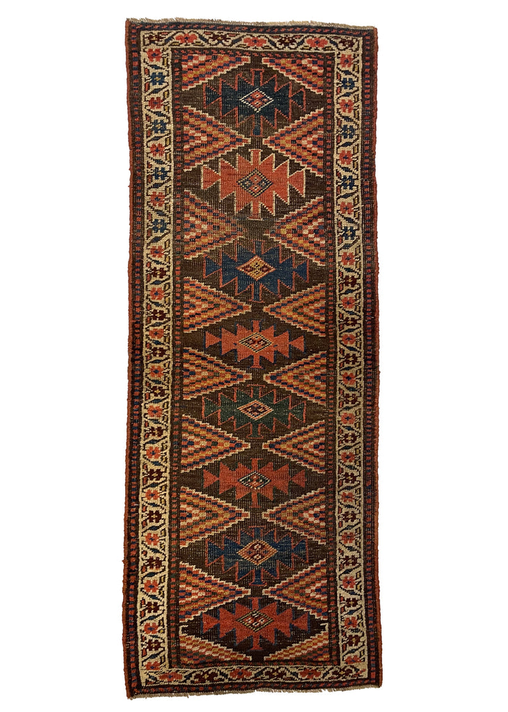 2'x5' Kurdish Bidjar Hand Knotted