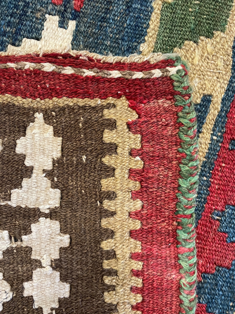 3'10"x11'10" Kurdish Kilim Hand Woven