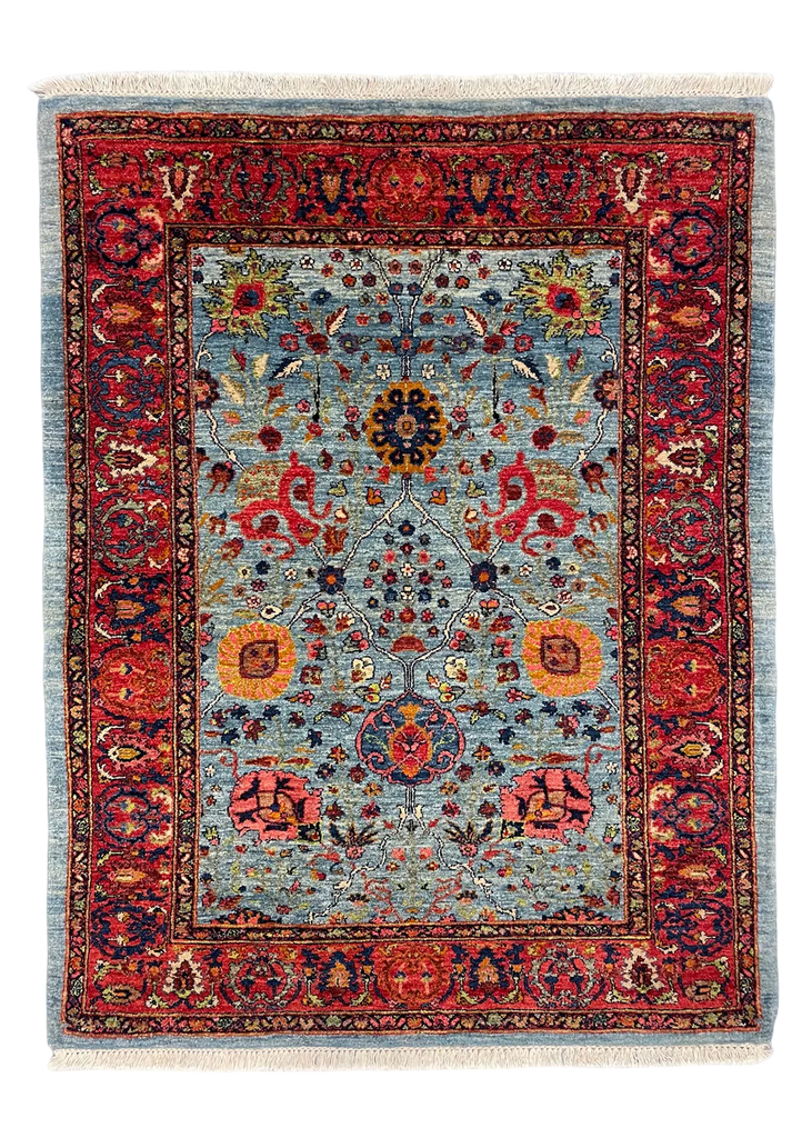 3'10"x4'11" Bidjar Hand Knotted