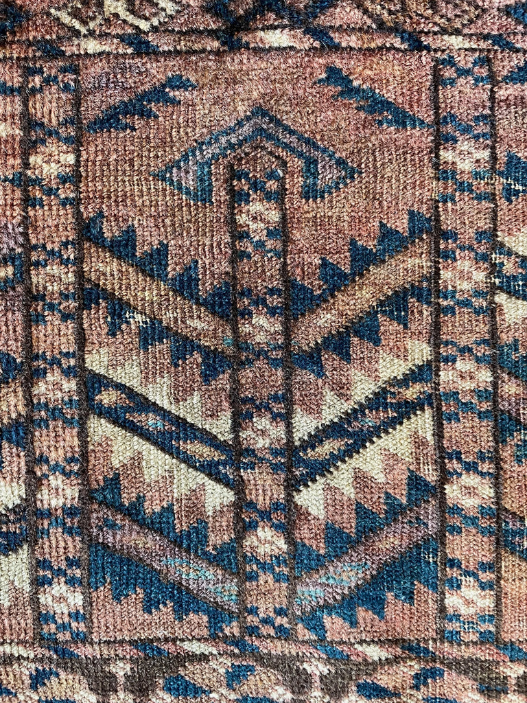 3'10"x4'5" Tekke Ensi Hand Knotted