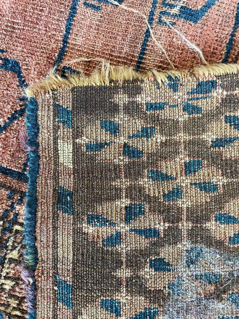 3'10"x4'5" Tekke Ensi Hand Knotted