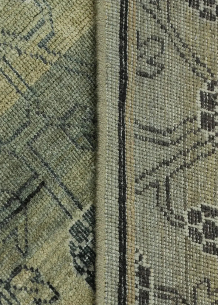 3'10"x5'1" Khotan Pomagrante Hand Knotted