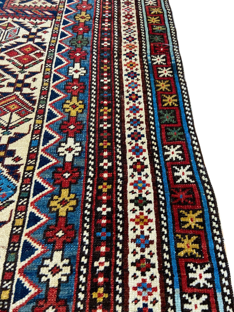 3'10"x5'1" Shirvan Hand Knotted