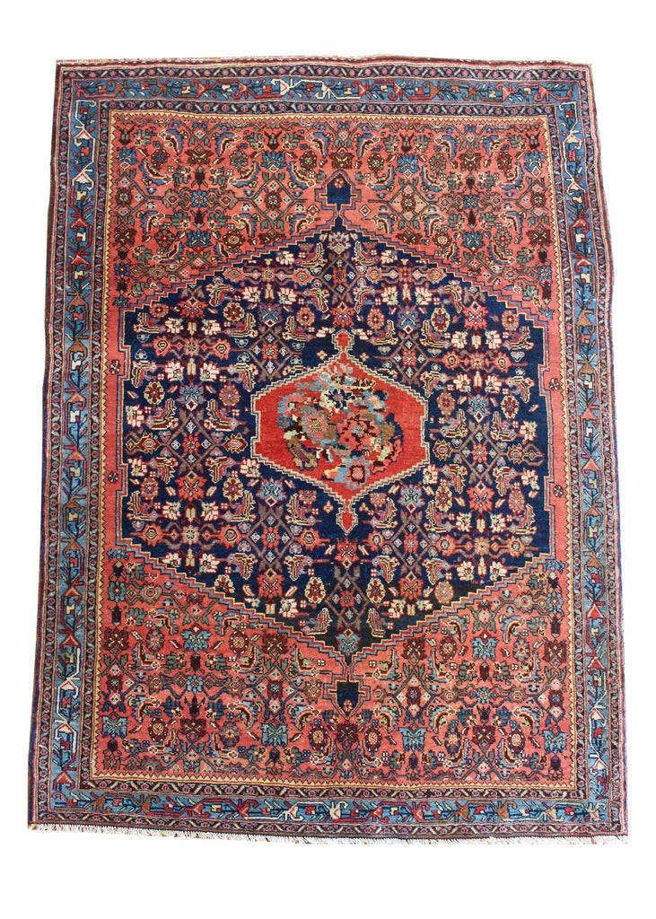 3'10"x5'5" Bijar Hand Knotted