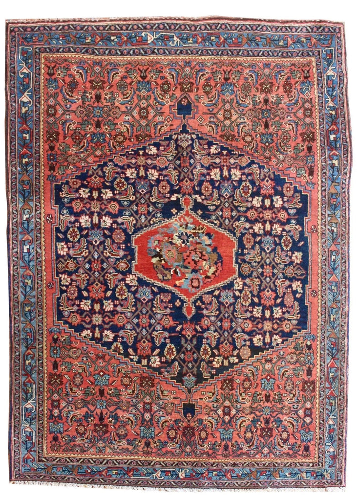 3'10"x5'5" Bijar Hand Knotted