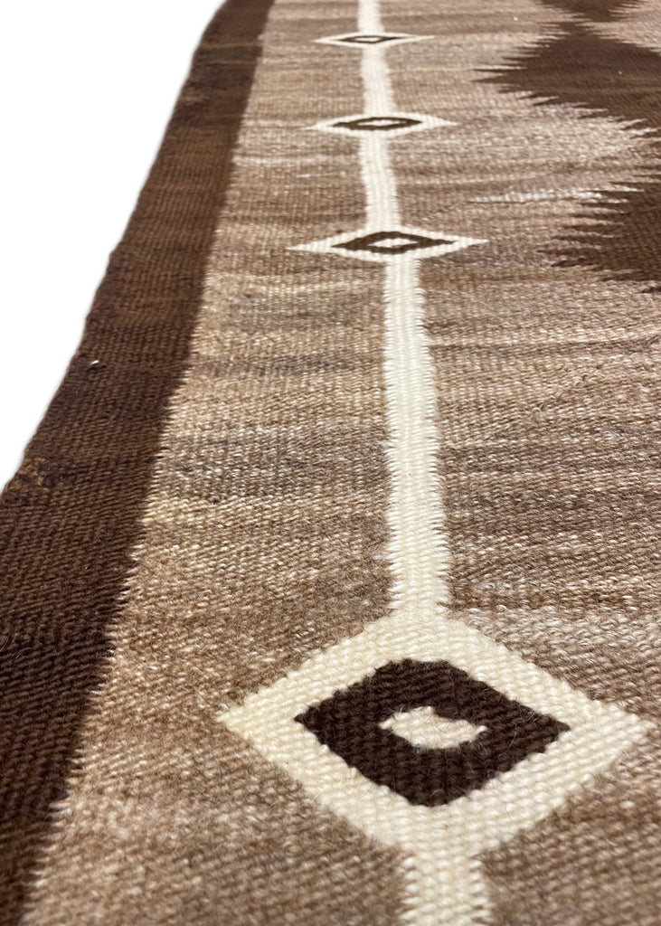 3'10"x5'5" Navajo Crystal Hand Knotted