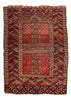 3'10"x5'5" Tekke Turkmen Ensi Hand Knotted