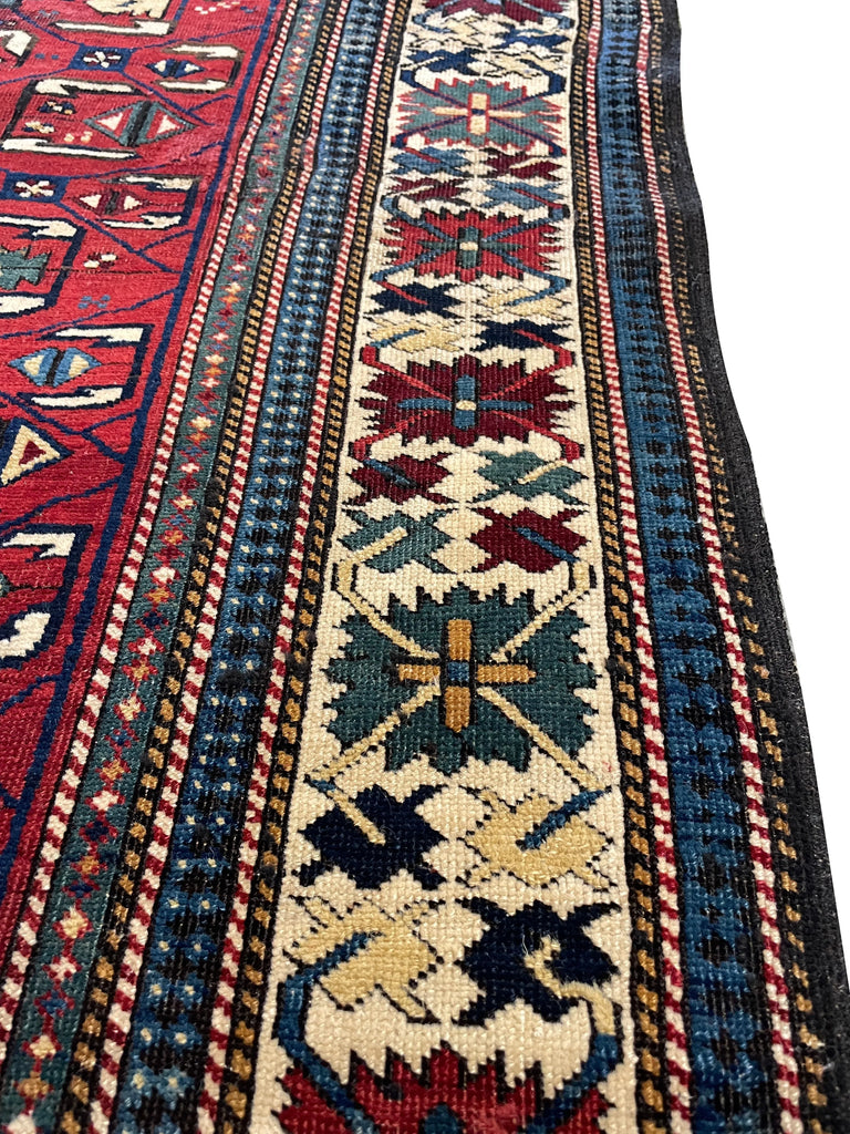 3'10"x5'8" Kuba Hand Knotted