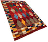 3'10"x5' Kashkuli Gabbeh Hand Knotted