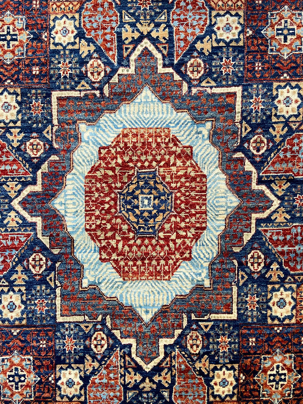 3'10"x6'6" Afghan-Mamluk Hand Knotted