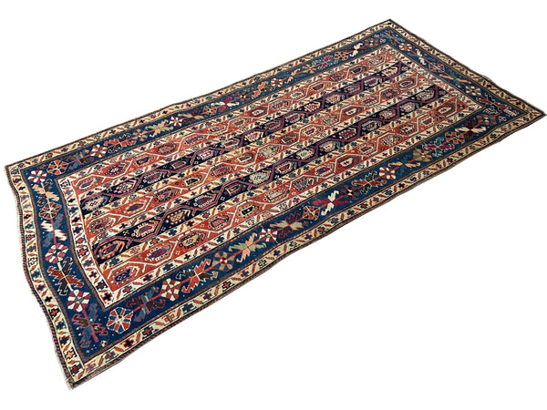 3'10"x7'10" Karabaugh Hand Knotted