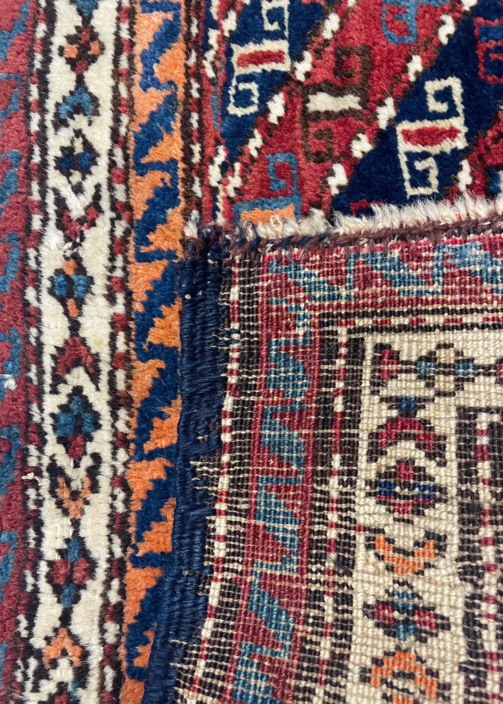 3'11"x1'6" Transcaucas Mafrash Hand Knotted