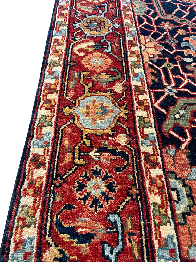 3'11"x17'9" Arabesque Hand Knotted