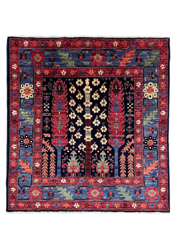 3'11"x4'2" Bakshiesh Hand Knotted