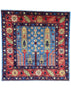 3'11"x4' Afghan-Bakshiesh Hand Knotted