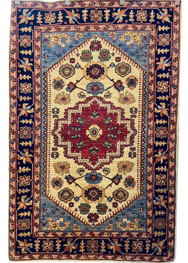 3'11"x5'11" Aspen Hand Knotted