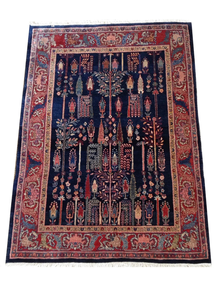 3'11x5'4 Bijar Hand Knotted