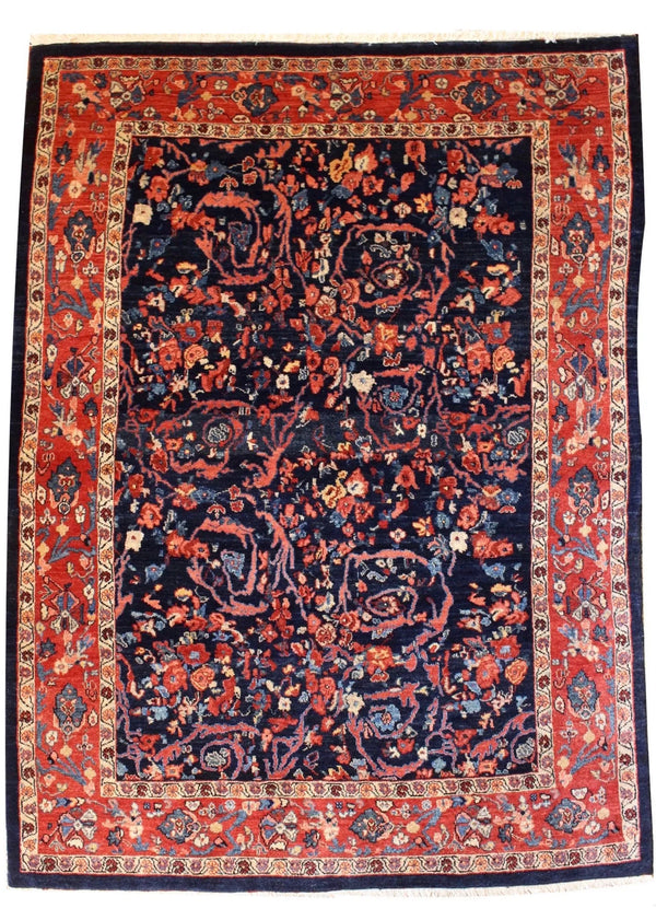 3'11"x5'4" Bijar Hand Knotted