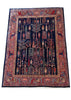 3'11x5'4 Bijar Hand Knotted