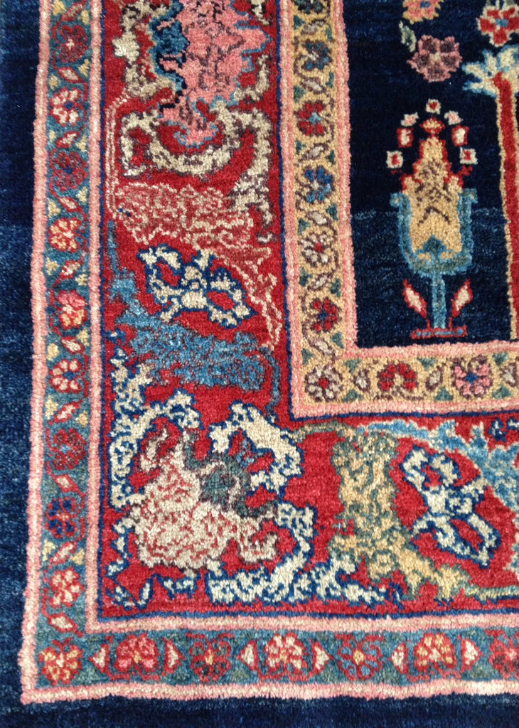 3'11x5'4 Bijar Hand Knotted