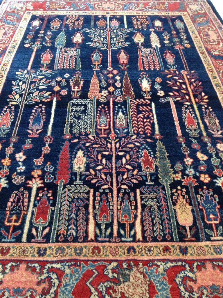 3'11x5'4 Bijar Hand Knotted
