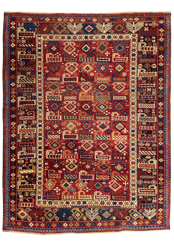 3'11"x5' Marsali-Shirvan Hand Knotted