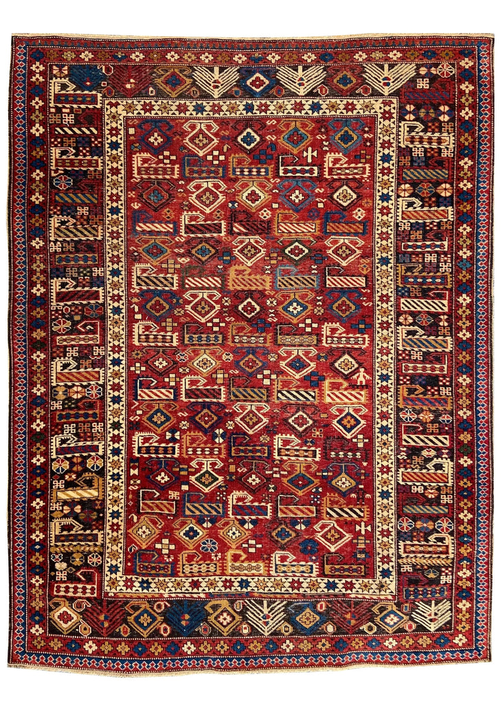 3'11"x5' Marsali-Shirvan Hand Knotted