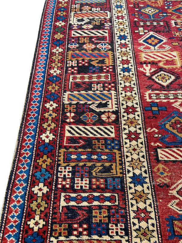 3'11"x5' Marsali-Shirvan Hand Knotted