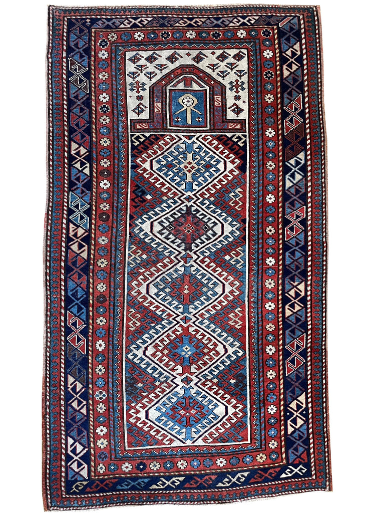 3'11"x6'10" Akstafa Shirvan Hand Knotted