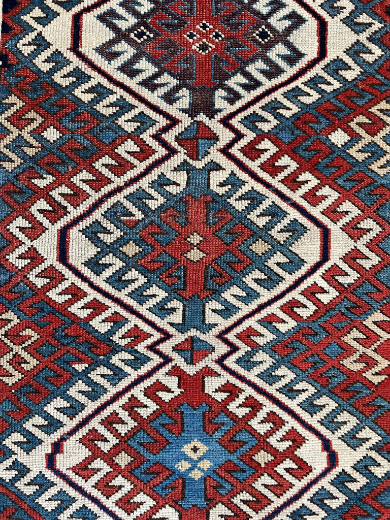 3'11"x6'10" Akstafa Shirvan Hand Knotted