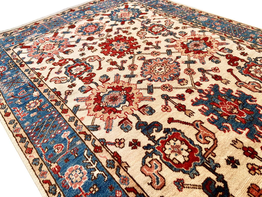 3'11"x6'2" Afghan-Kolyai Hand Knotted