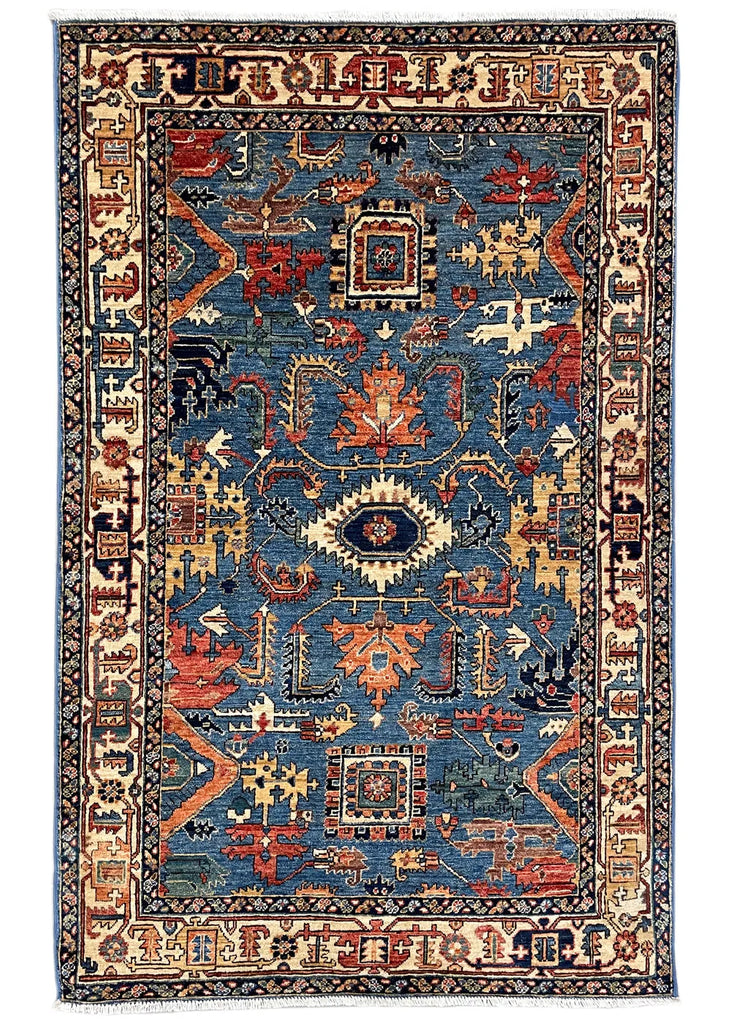 3'11"x6'2" Bakshiesh Hand Knotted