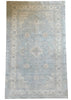 3'11"x6'3" White Wash Hand Knotted