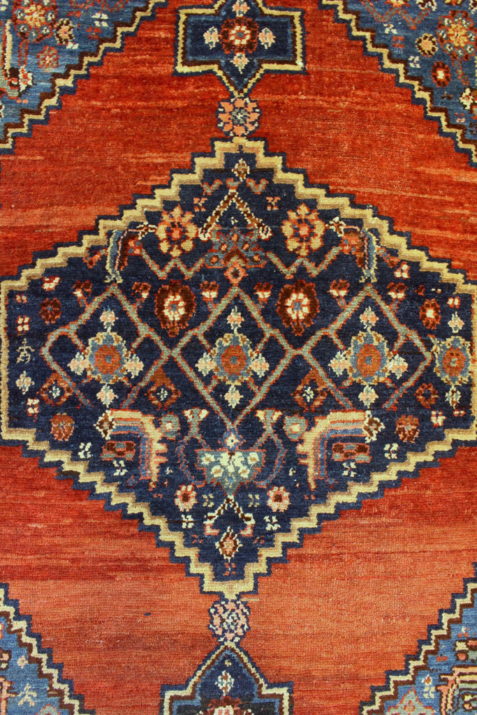 3'11"x6'4" Kolyai Kurdish Hand Knotted