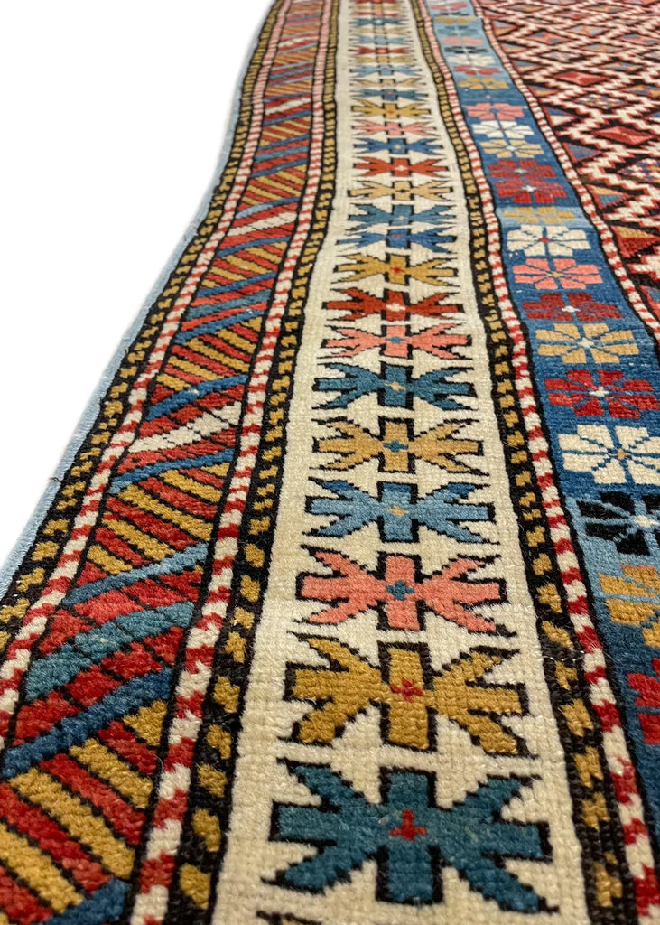 3'11"x6' Kuba Hand Knotted